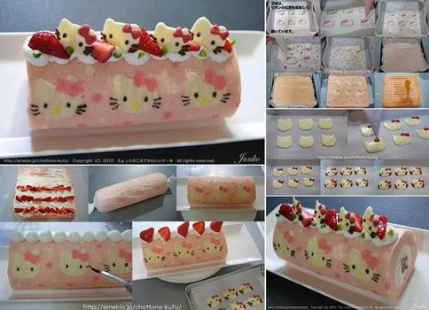 Rolada z hello kitty