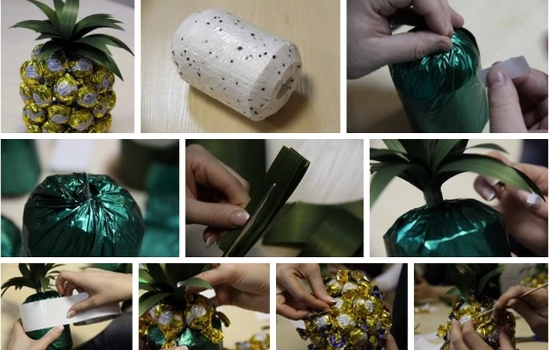Ananas z cukierków