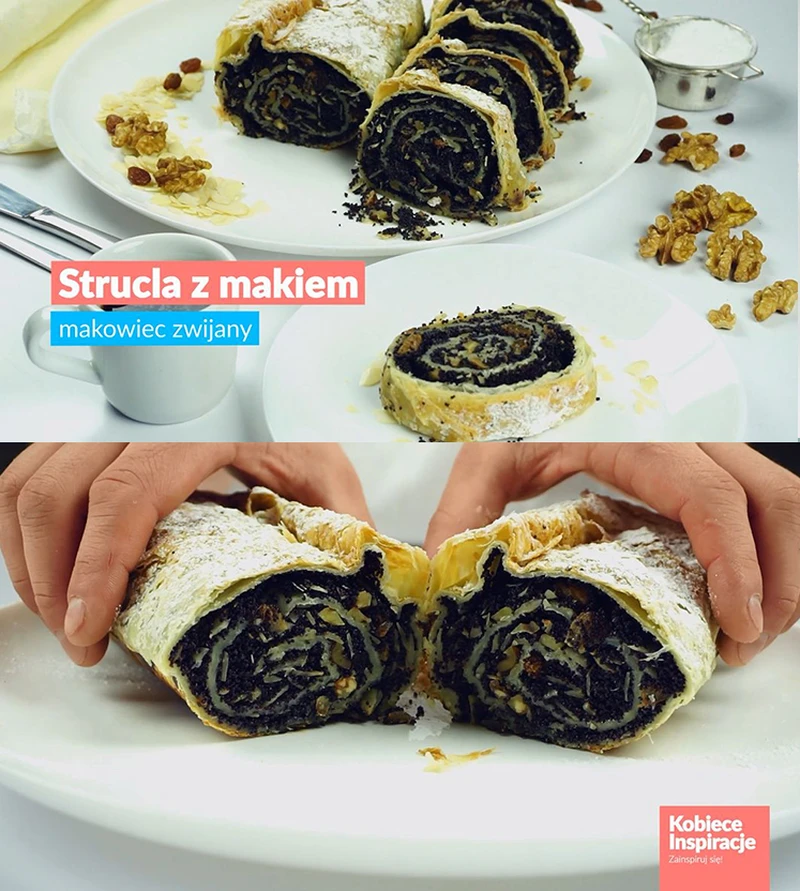 Strucla z makiem - zwijany makowiec