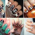 Manicure na Halloween