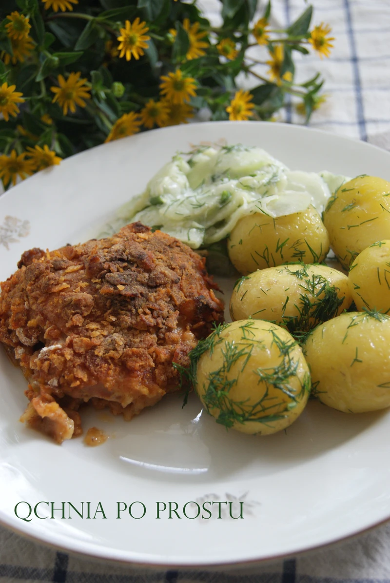 Udźce kurczaka marynowane w maślance w chrupiącej panierce