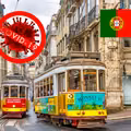 Portugalia: stan klęski żywiołowej. Na lotnisku nie wystarczy już tylko certyfikat covidowy.