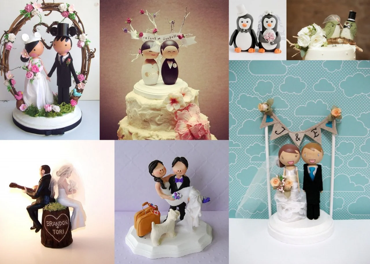 Ślubne dekoracje na tort