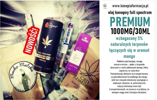 Olej konopny Full spectrum PREMIUM