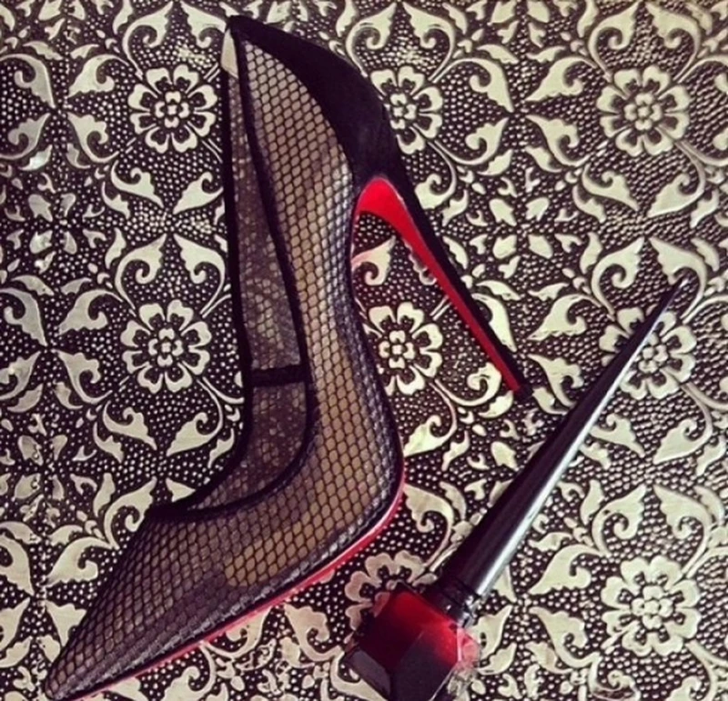 Louboutin's z siateczką