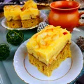 Fit ciasto z bananami i masą budyniową