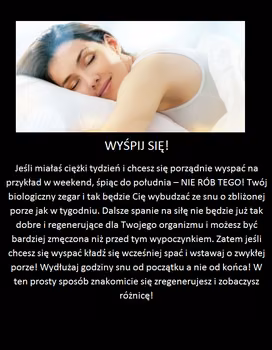 Poznaj sposób jak skutecznie się wyspać!