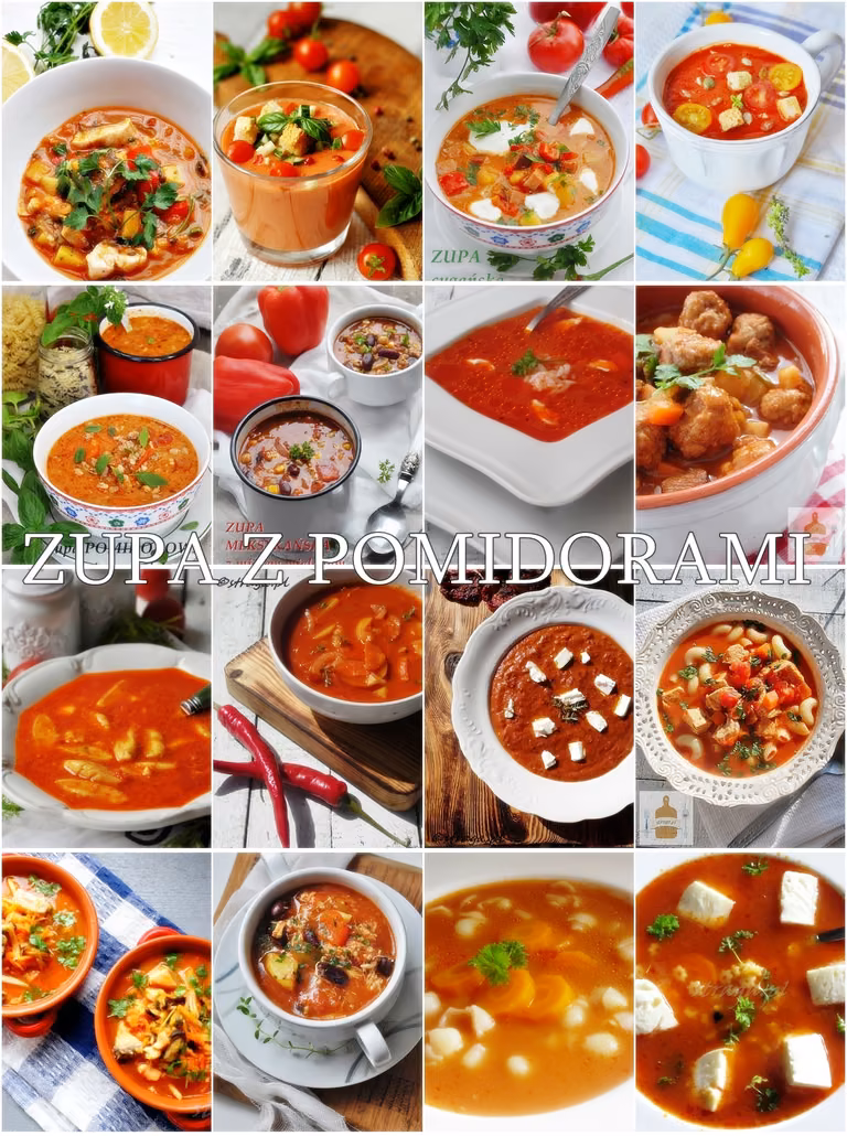 Zupa z pomidorów na 16 sposobów