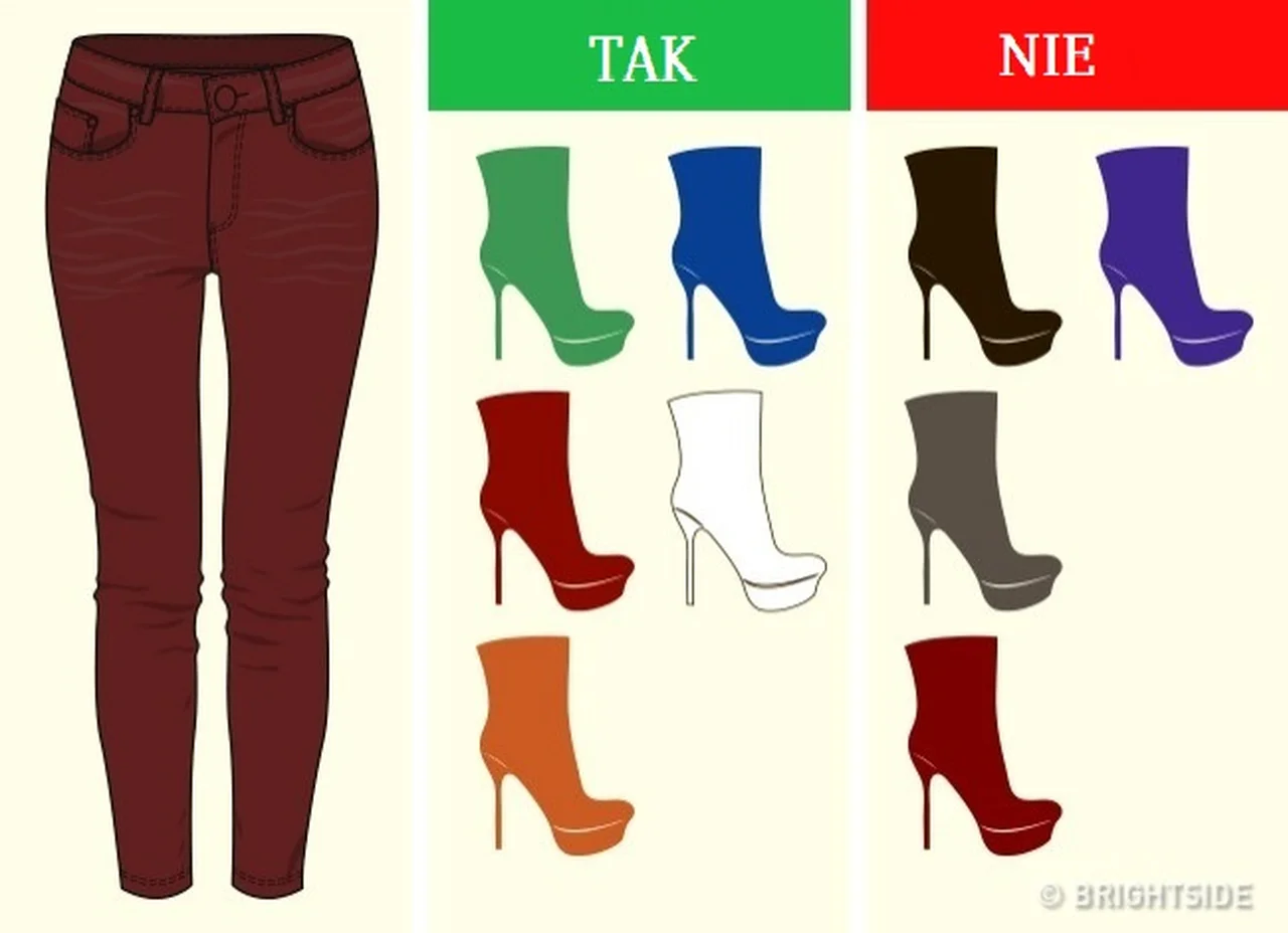 Jak idealnie dobrać kolor butów do rodzaju spodni?