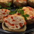 Pieczarki faszerowane kurczakiem