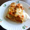 Zapiekane burrito z kurczakiem i warzywami