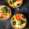 Tartaletki włoskie z mozzarellą i pomidorami – low FODMAP
