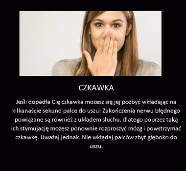 Niezwykły trik na pozbycie się czkawki!