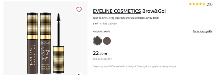 Zdjęcie Ta maskara z Rossmanna za 23 zł to cudeńko do brwi! Super trwała, idealny kształt i zagęszczenie w 30 sekund bez henny #1