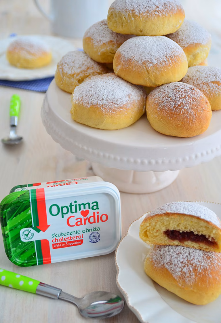 Optymalne pączki pieczone (prawie BEZ wyrabiania)