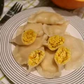 Pierogi twarogowe z dynią i tymiankiem
