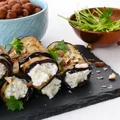 Roladki z grillowanego bakłażana inspirowane kuchnią gruzińską