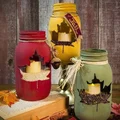 Dekoracje na jesień - słoik