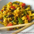 Kurczak z ryżem curry z czerwoną fasolą - 395 kcal