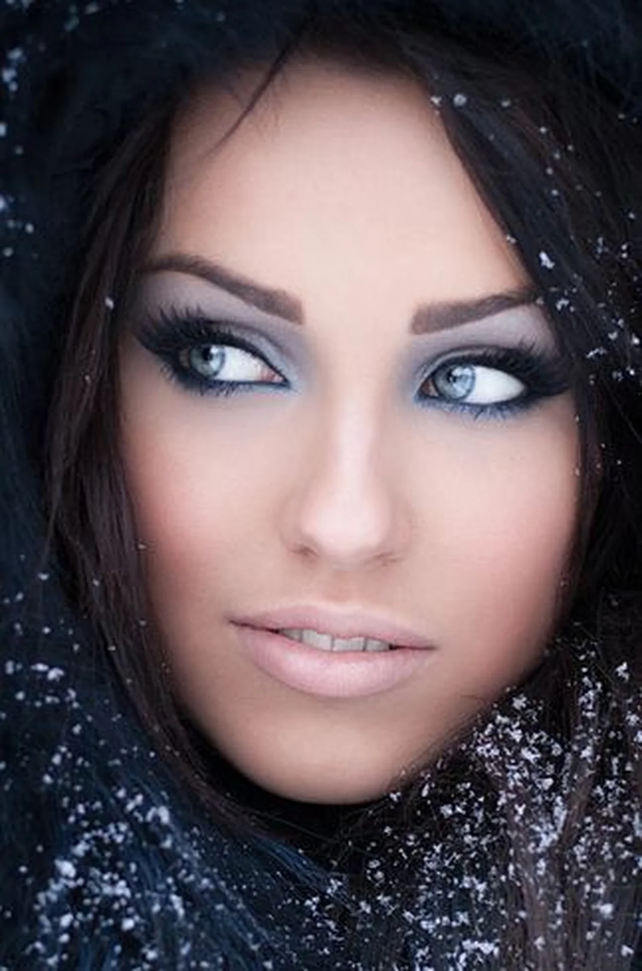 Zimowy makeup