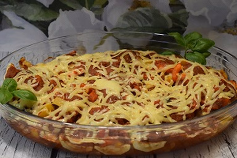 Zapiekane mielone z papryką
