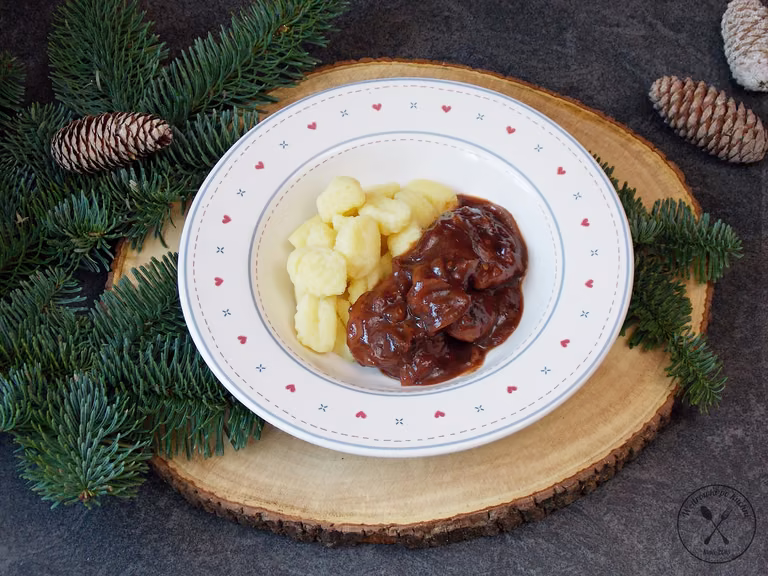 Polędwiczki w sosie śliwkowym
