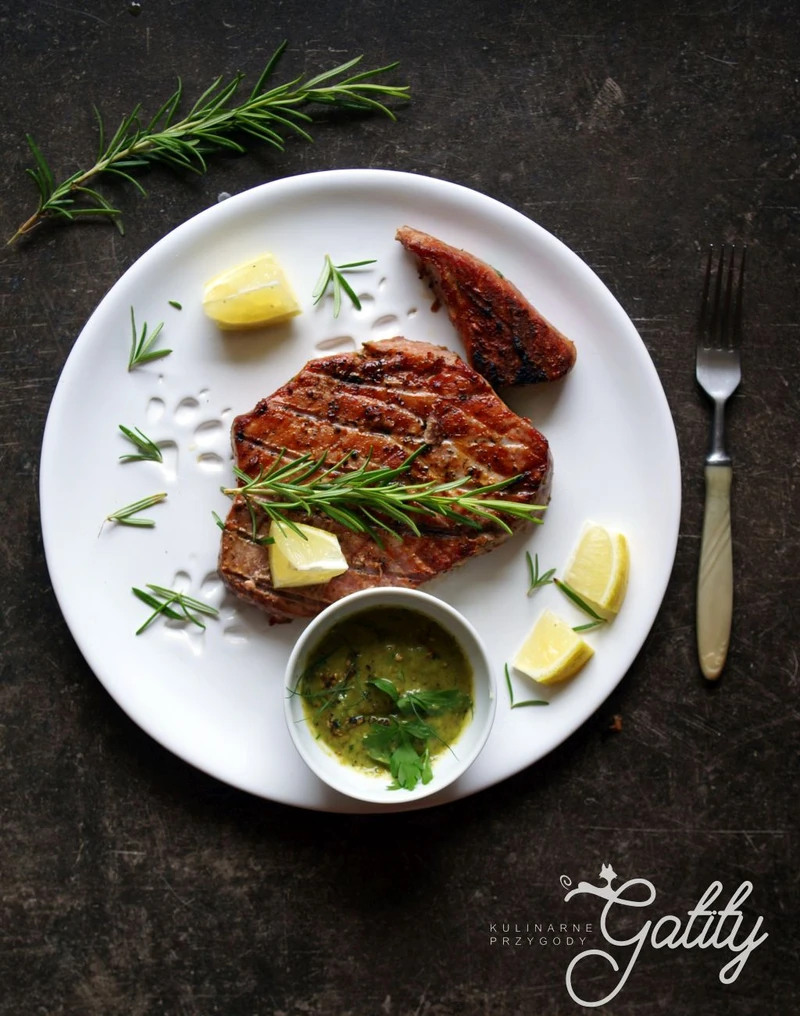Stek z tuńczyka grillowany