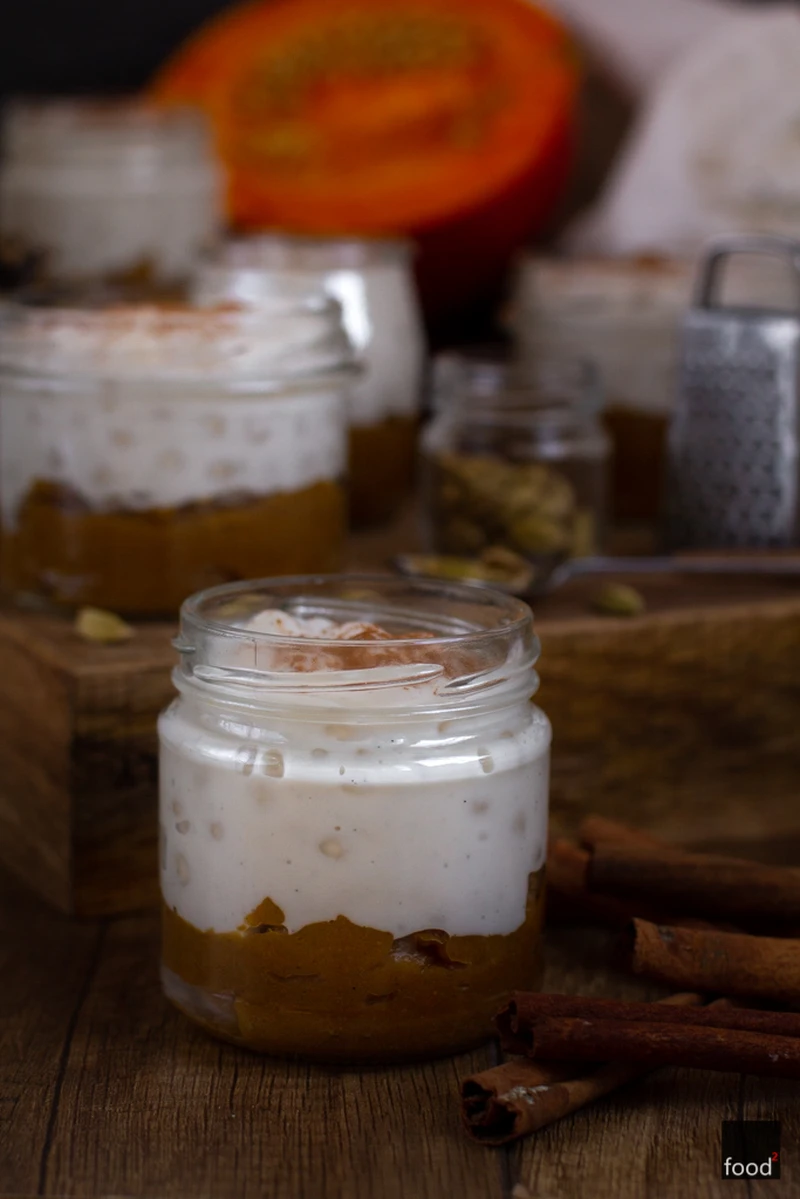 Pudding z tapioki z korzennym musem dyniowym