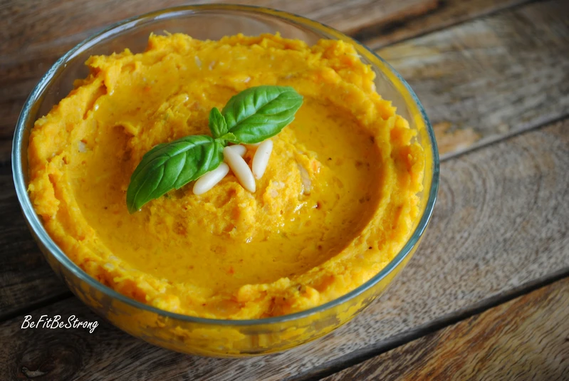 Szybkie pesto z pieczonej dyni