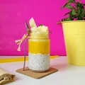 Lekki deser - pudding z chia z musem z mango
