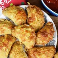 Pieczone pierogi z mięsem mielonym, kukurydzą!