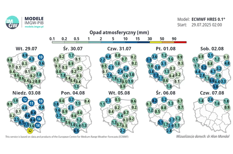Zdjęcie Kiedy wreszcie przestanie padać? Najnowsza prognoza pogody może nie spodobać się Polakom #3