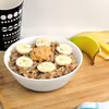 Bananowa owsianka z chia i masłem orzechowym