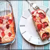 Pieczona owsianka z bananem i truskawkami