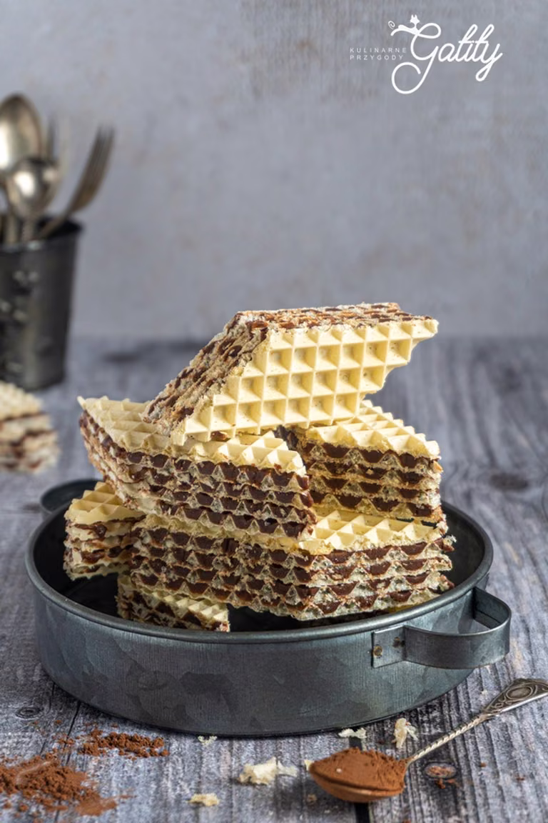 Piszinger, wafle z masą kakaową