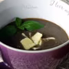 Krem z leśnych grzybów z łazankami