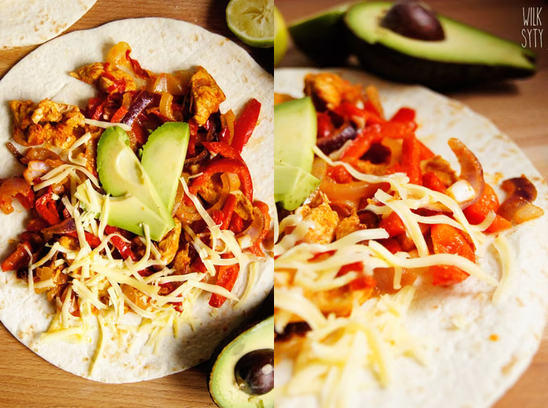 Ekspresowe fajitas z kurczakiem.