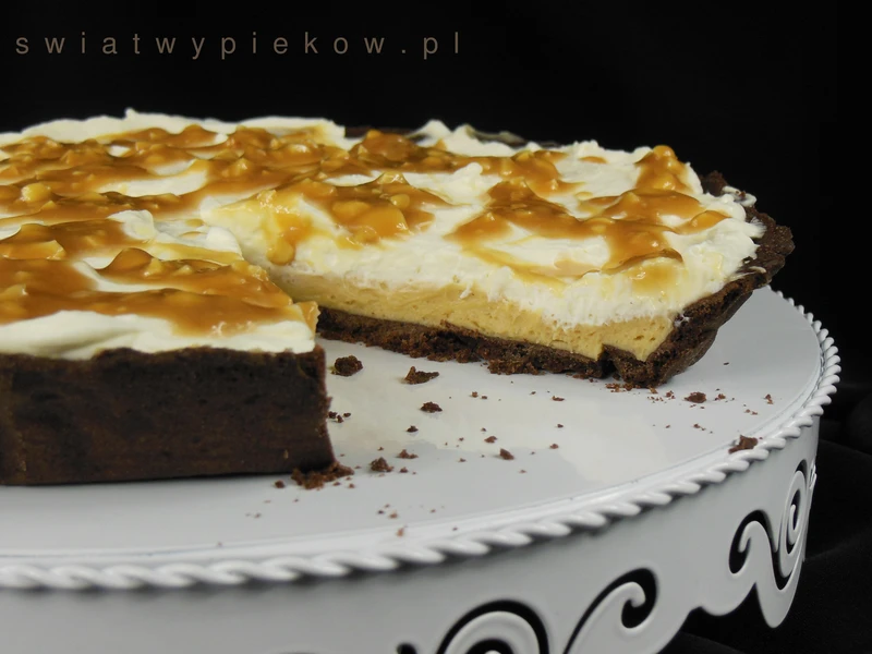 Tarta z masłem orzechowym i mascarpone