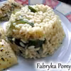 Jogurtowo-cukiniowe risotto + pieczona flądra