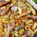 Kurczak pieczony z warzywami - błyskawiczny przepis na obiad