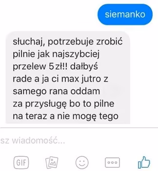 Znajomy na Facebooku prosi Cię o małą pożyczkę? NOWE OSZUSTWO NA FACEBOOKU!