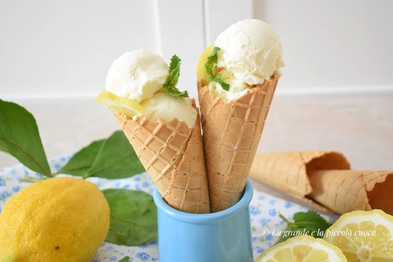 Lody cytrynowe z mlekiem skondensowanym (bez maszynki)