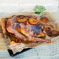 Ges pieczona z pmaranczami
