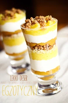 Pyszny i lekki deser egzotyczny