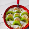 Jaglanka z bananem i kiwi