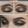 Złoty smokey eye