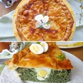 Torta Pasqualina - włoski wypiek wielkanocny ze szpinakiem, jajkiem i ricottą
