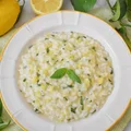 Kremowe risotto z cytryną i bazylią
