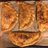 Pierogi pieczone z wędzonym pstrągiem