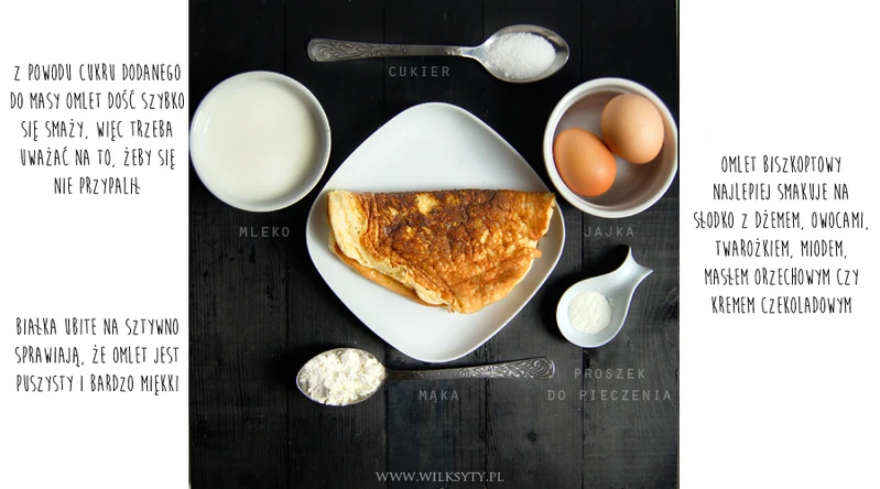 Wilcza Szkoła Gotowania: OMLET biszkoptowy
